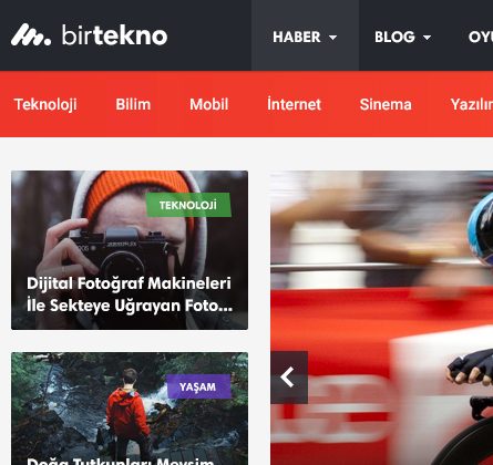 WordPress Blog ve Magazin Teması - BirTekno